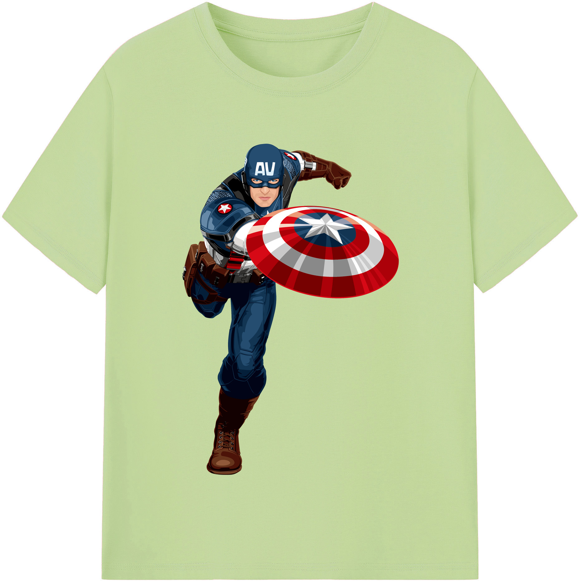 （画像用） アベンジャーズ The Avengers 綿100％半袖Tシャツ（フロントプリント）